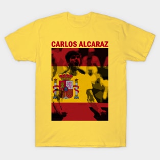 Alcaraz Engraved Spain Flag T-Shirt